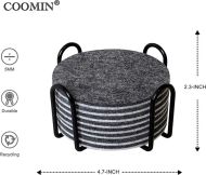 Posavasos De Fieltro Para Bebidas, 10 Posavasos Absorbentes